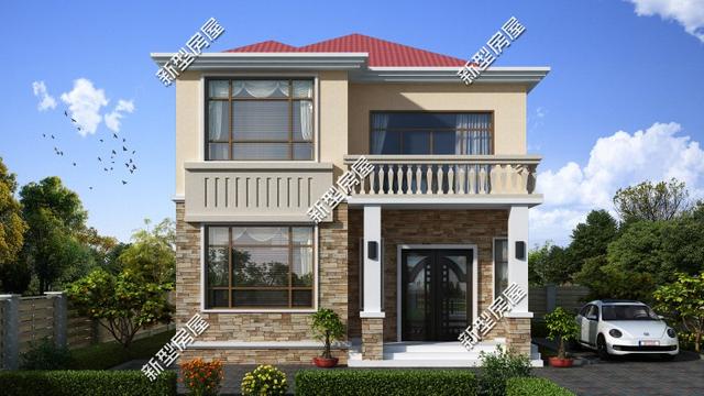 9套農村老百姓自建房子的戶型圖，一層、二層都有