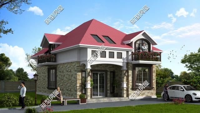 9套農村老百姓自建房子的戶型圖，一層、二層都有