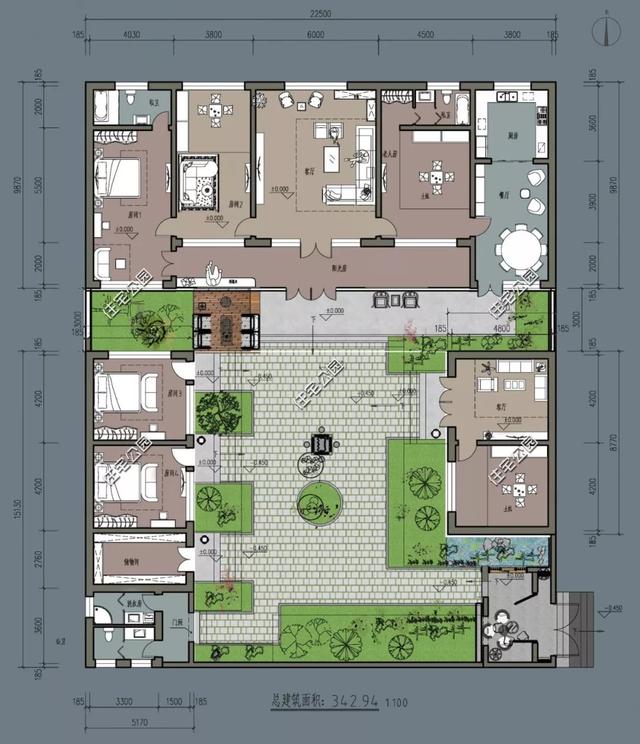 農(nóng)村自建房子戶型大全，中式、合院、歐式、平屋頂、坡屋頂應有盡有