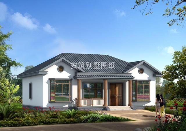 占地15平左右一層平層房屋戶型圖，不到20萬就能建一棟