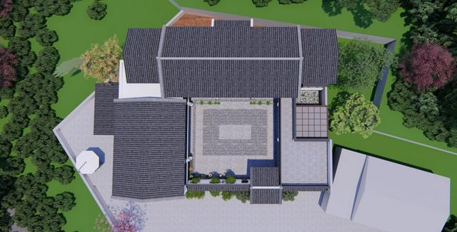 帶庭院的新中式二層農村民宿設計，建好鄰居都羨慕哭了