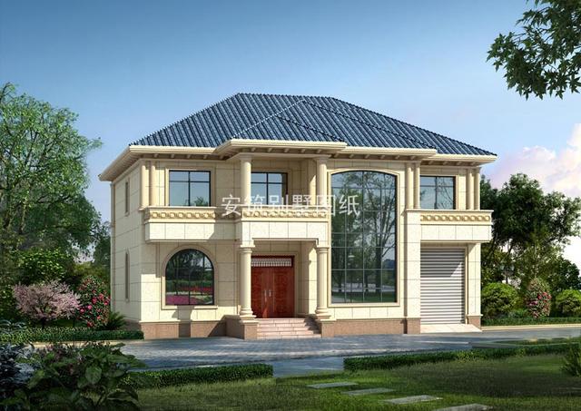 湖南爆紅的二層的簡歐式自建房圖，火爆是有理由的