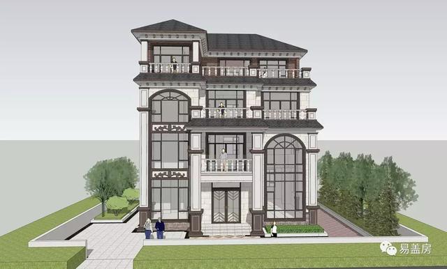 湖南四層歐式樓房設計方案，高端，大氣上檔次