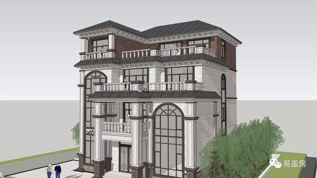 湖南四層歐式樓房設計方案，高端，大氣上檔次