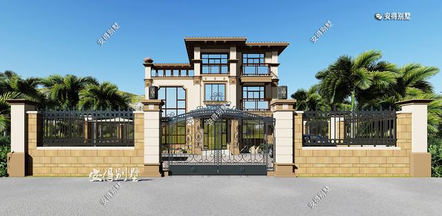 10棟高端華麗的歐式建筑別墅圖片，回村建房可以定制