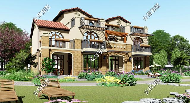10棟高端華麗的歐式建筑別墅圖片，回村建房可以定制