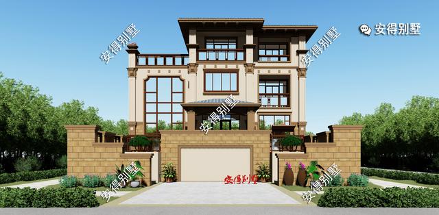 10棟高端華麗的歐式建筑別墅圖片，回村建房可以定制