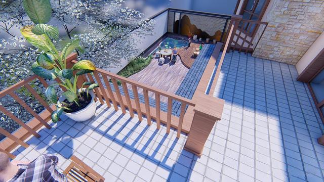 300多平父母養老別墅方案圖，僅花50萬，庭院小池真好看