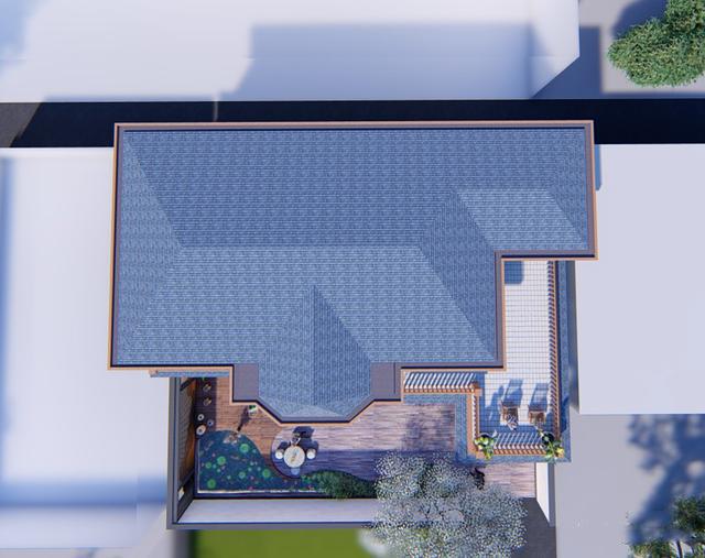 300多平父母養老別墅方案圖，僅花50萬，庭院小池真好看