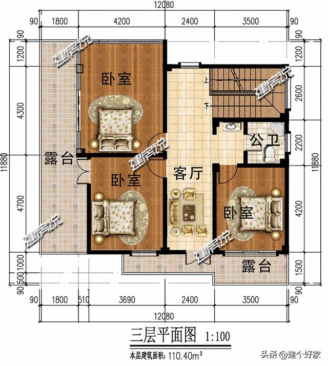 廣東95平現(xiàn)代風(fēng)格四層自建房屋設(shè)計圖，100以內(nèi)的經(jīng)典方案