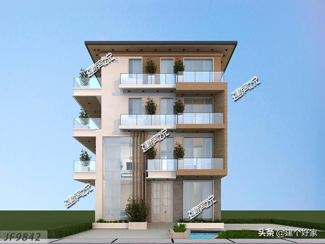 廣東95平現(xiàn)代風(fēng)格四層自建房屋設(shè)計圖，100以內(nèi)的經(jīng)典方案