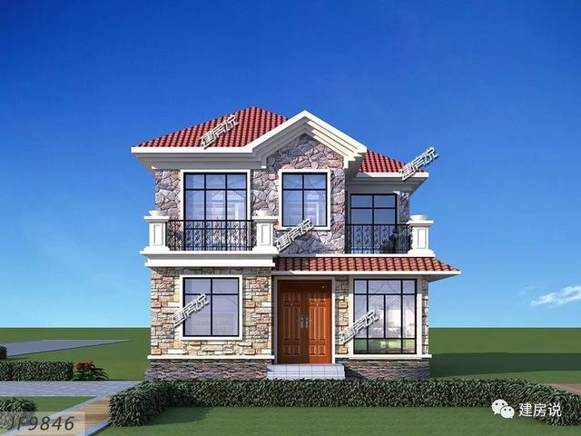 占地95平美式二層農村房子設計圖，鄰居看了都點贊