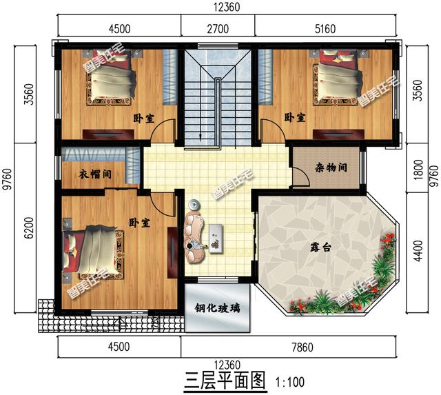 2棟造型獨特的歐式獨棟房子方案設計圖，第二棟小編很喜歡