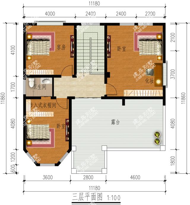 2棟造型獨特的歐式獨棟房子方案設計圖，第二棟小編很喜歡