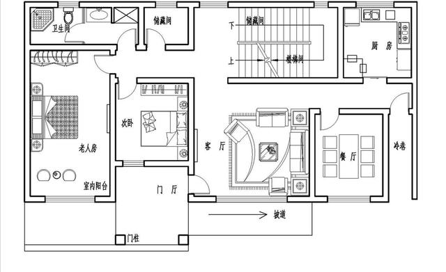 36萬(wàn)河南建二層小別墅戶(hù)型圖附完工實(shí)拍圖，造型好看