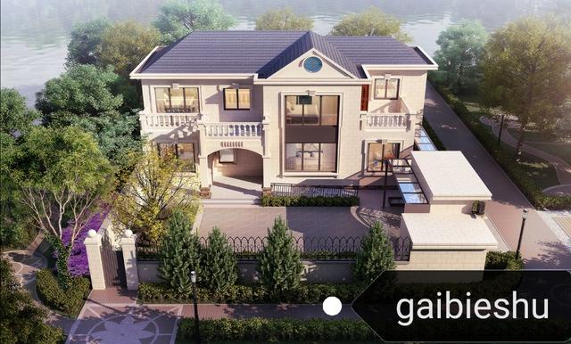 36萬(wàn)河南建二層小別墅戶(hù)型圖附完工實(shí)拍圖，造型好看