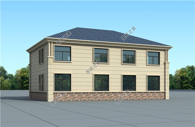 30萬歐式二層別墅方案（全套設計圖紙+效果圖），私人自建