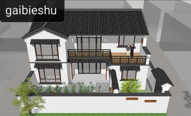 北京二層中式徽派別墅自建房戶型圖，附完工實(shí)拍圖