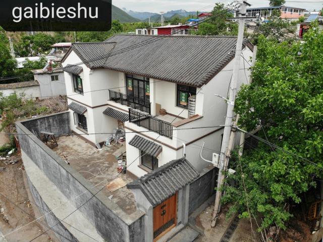 北京二層中式徽派別墅自建房戶型圖，附完工實(shí)拍圖