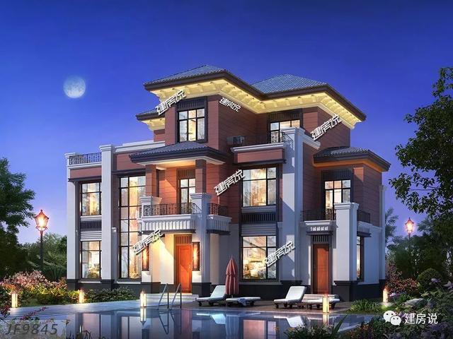 大戶型歐式豪華二層半別墅設計圖，高端自建房方案