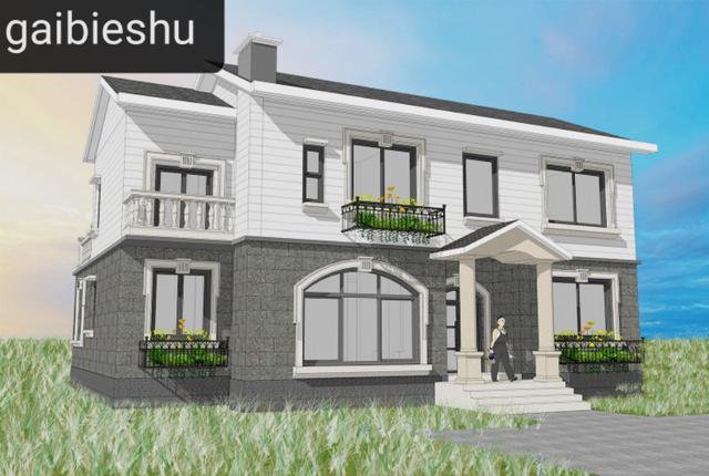 云南二層中式徽派房子設計及施工，土建造價40萬