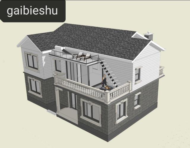 云南二層中式徽派房子設計及施工，土建造價40萬