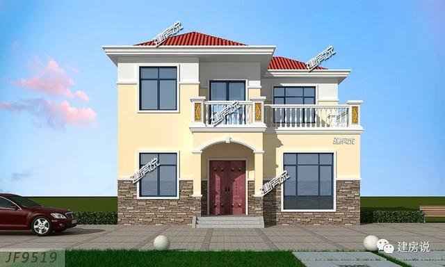 3棟120平的農村房子戶型方案設計，二層、三層的都有