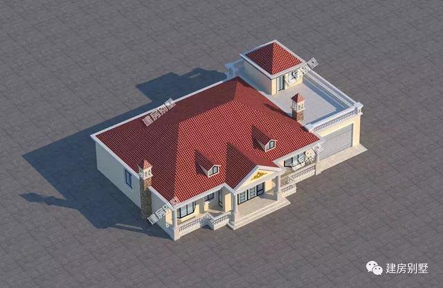 2套外觀漂亮的一層自建房圖片，第一款造價(jià)16萬