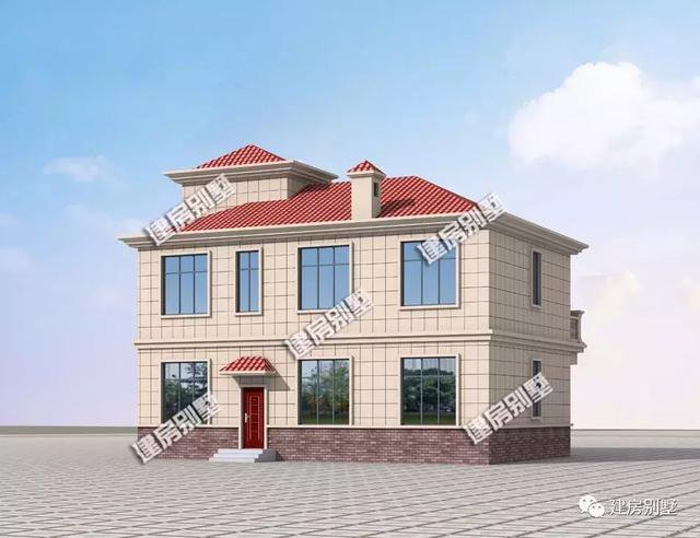 帶閣樓層設計的農村房子設計方案，2款都很實用