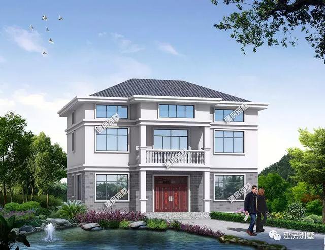 帶閣樓層設計的農村房子設計方案，2款都很實用