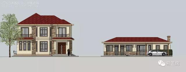 湖南帶配房的二層農(nóng)村自建房案例，簡歐風(fēng)格