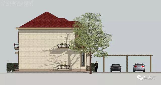 湖南帶配房的二層農(nóng)村自建房案例，簡歐風(fēng)格