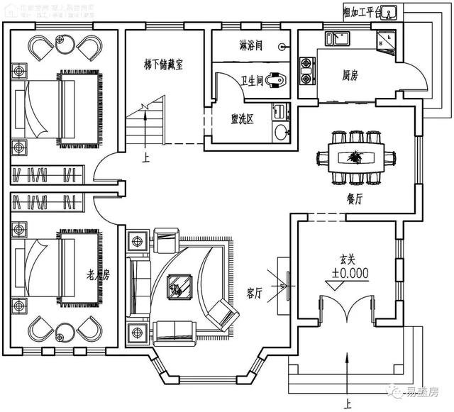 湖南帶配房的二層農(nóng)村自建房案例，簡歐風(fēng)格