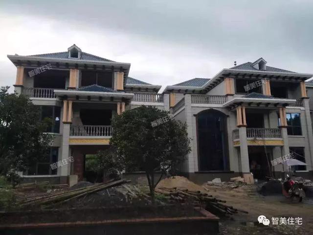 三層簡歐房子設計方案圖，不錯的民房設計，占地120平-130平方米