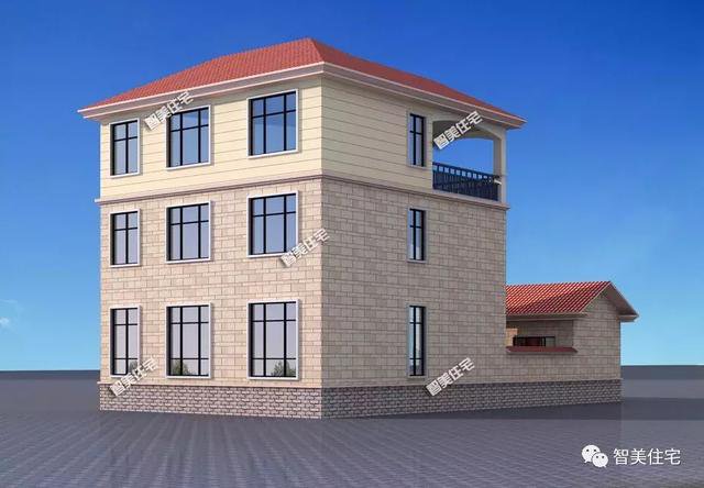 10.7×21米農(nóng)村別墅，私人定制廚房餐廳在配房