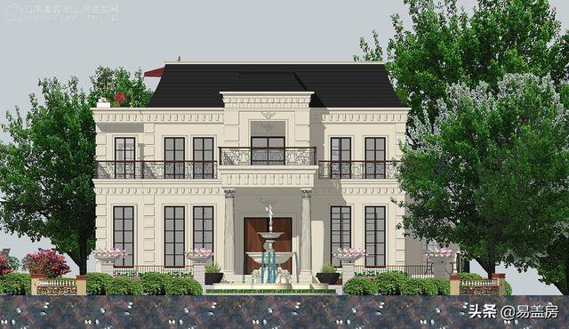 高端奢侈的法式別墅效果圖及設計方案，驚艷到你了嗎