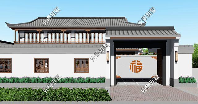 2款庭院式別墅設計方案及圖片，這樣建造漂亮的合院別墅