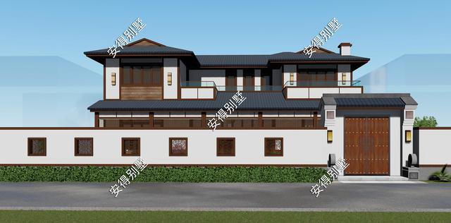 2款庭院式別墅設計方案及圖片，這樣建造漂亮的合院別墅