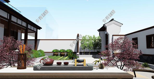 2款庭院式別墅設計方案及圖片，這樣建造漂亮的合院別墅