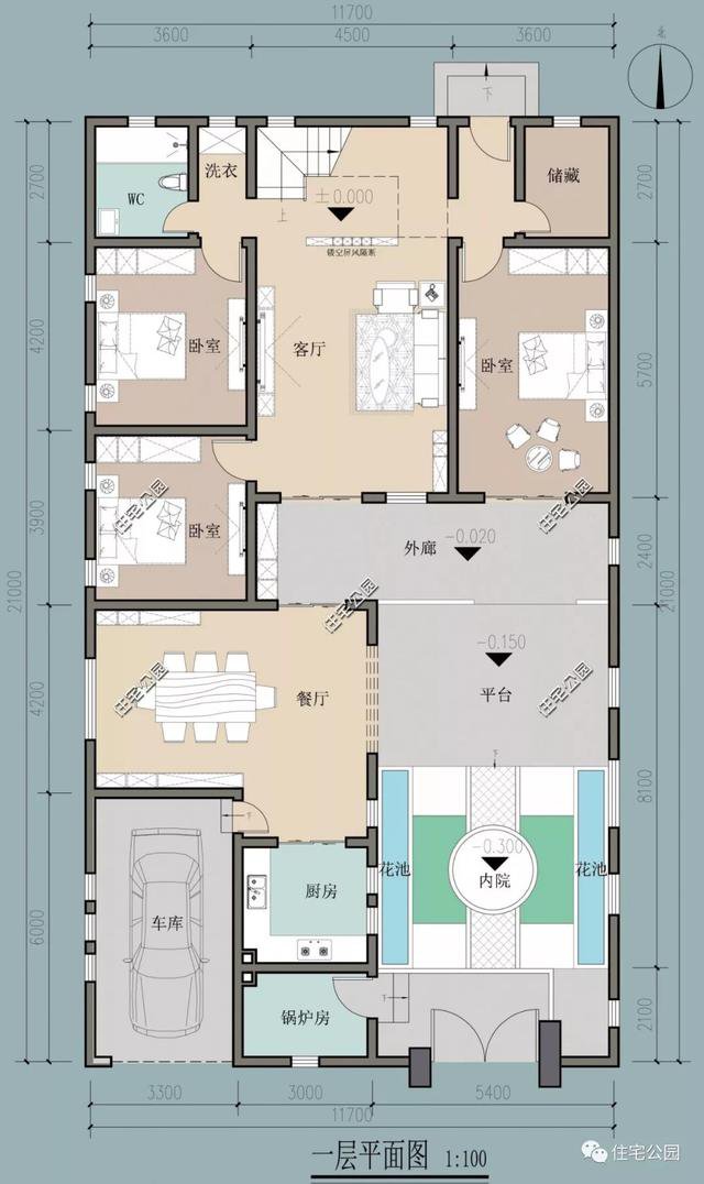 18套帶庭院的中式別墅民宅設計，自建房、民宿都可以用