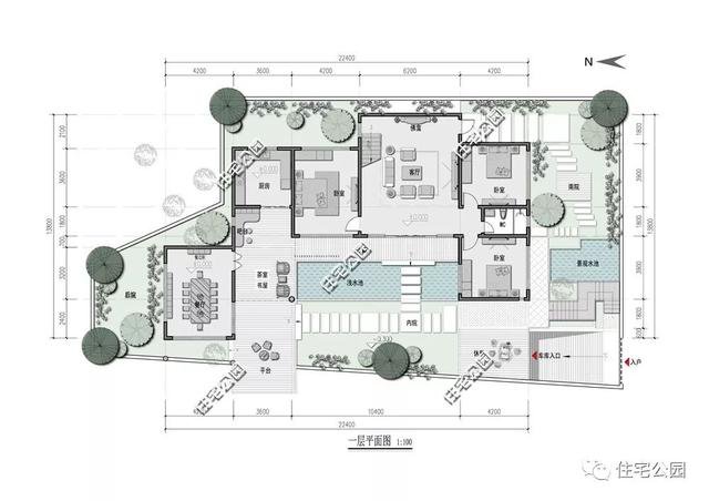 18套帶庭院的中式別墅民宅設計，自建房、民宿都可以用
