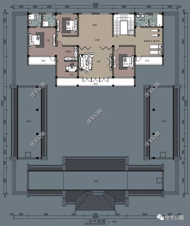 18套帶庭院的中式別墅民宅設計，自建房、民宿都可以用