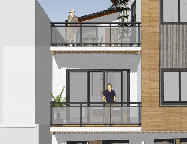 開間7.8米民房設計，一層還設計上了商鋪，商住兩用