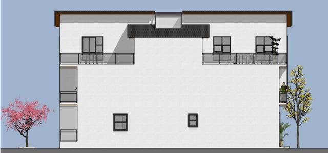 開間7.8米民房設計，一層還設計上了商鋪，商住兩用