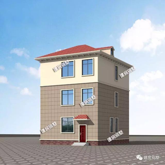 開間8-9米的新民居設(shè)計(jì)，小宅基地也能建好房