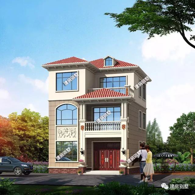 開間8-9米的新民居設(shè)計(jì)，小宅基地也能建好房