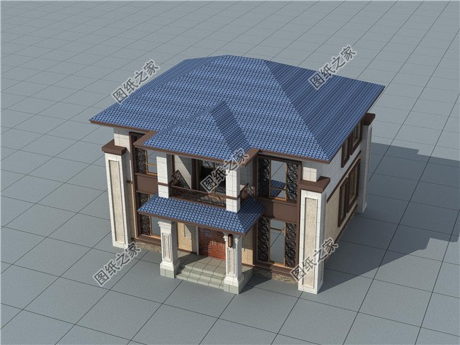 100平方米二層古典中式小別墅設(shè)計(jì)圖紙