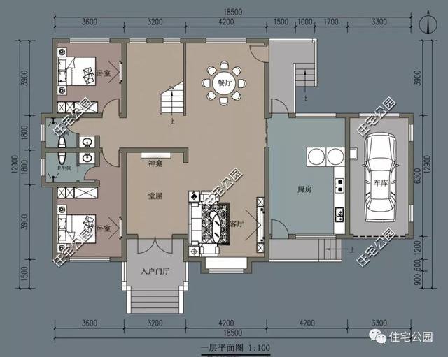 帶車庫農村自建房子戶型和外觀圖片大全，讓你一次看個夠