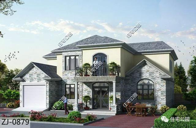 帶車庫農村自建房子戶型和外觀圖片大全，讓你一次看個夠