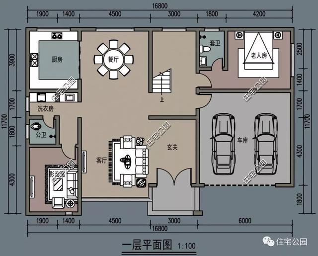 帶車庫農村自建房子戶型和外觀圖片大全，讓你一次看個夠